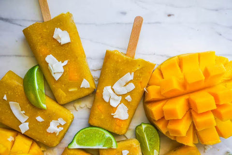 Coconut Mango Popsicles