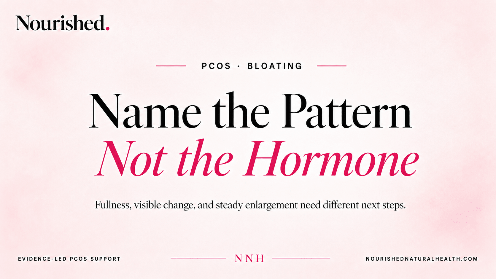 PMOS/PCOS Bloating: Read the Pattern and Choose the Next Step - Nourished Natural Health