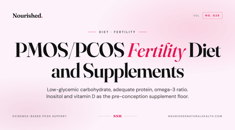 PMOS/PCOS Fertility Diet and Supplements