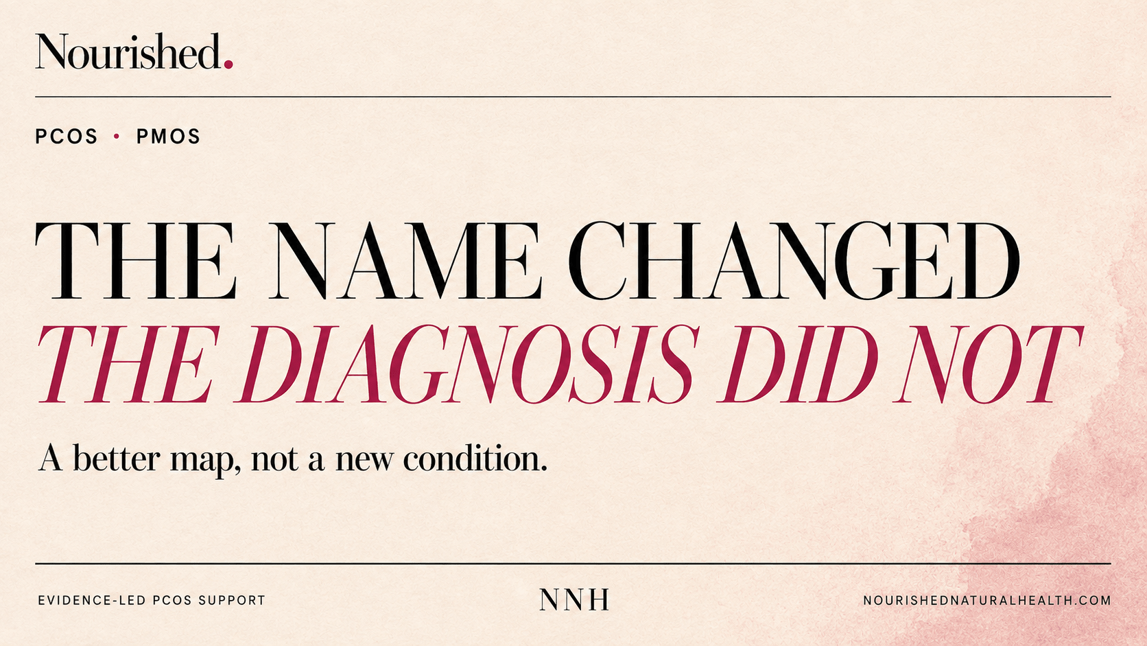 PMOS/PCOS: Your Diagnosis Did Not Expire - Nourished Natural Health