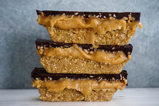 Salted Caramel, Peanut, Chocolate Slice - Nourished Natural Health