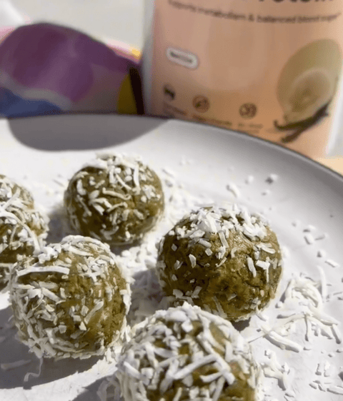 Vanilla Matcha Protein Balls
