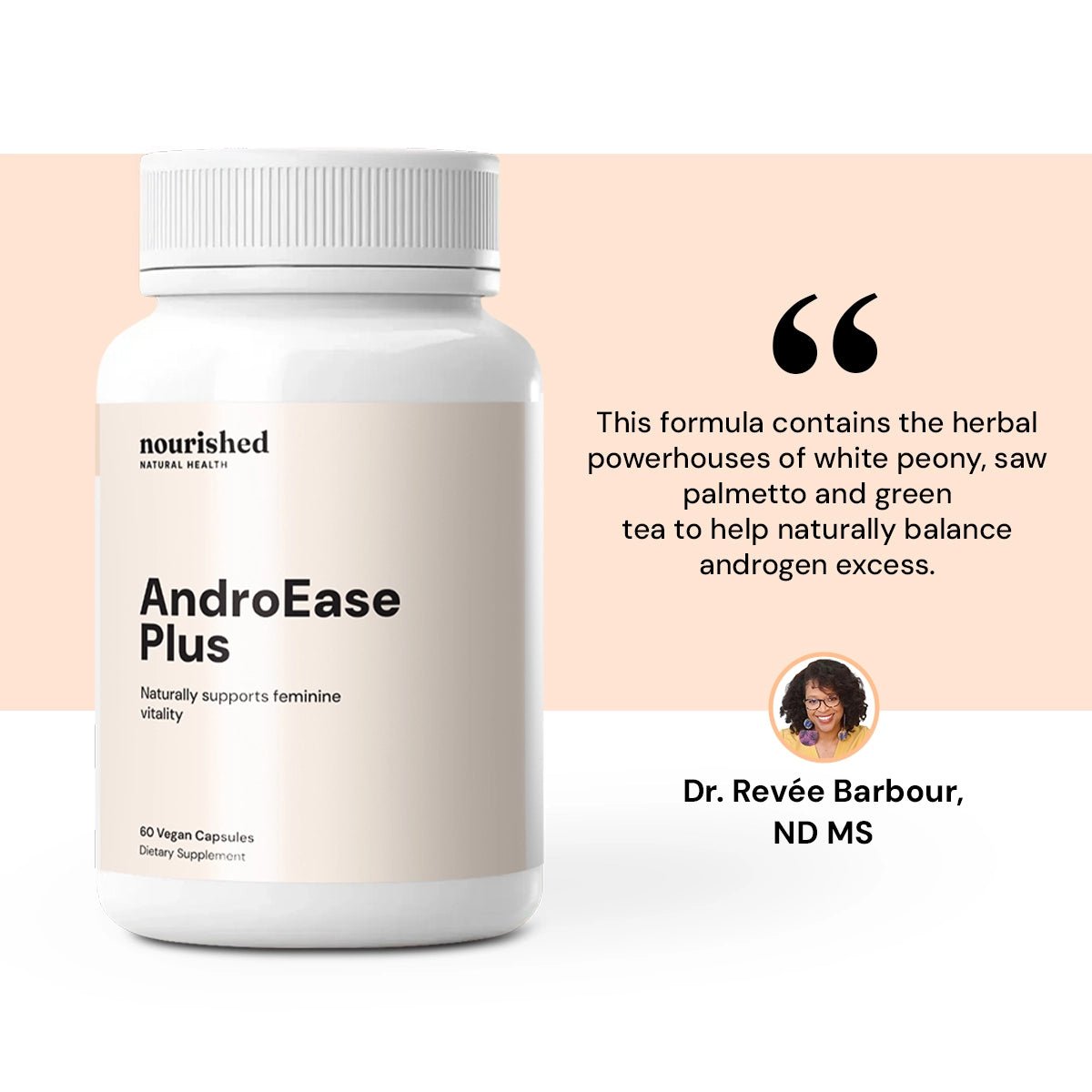 AndroEase Plus - Eliminate Unwanted Hair Regrowth - Join 10K+ Women Fighting Unwanted Hair - Nourished Natural Health