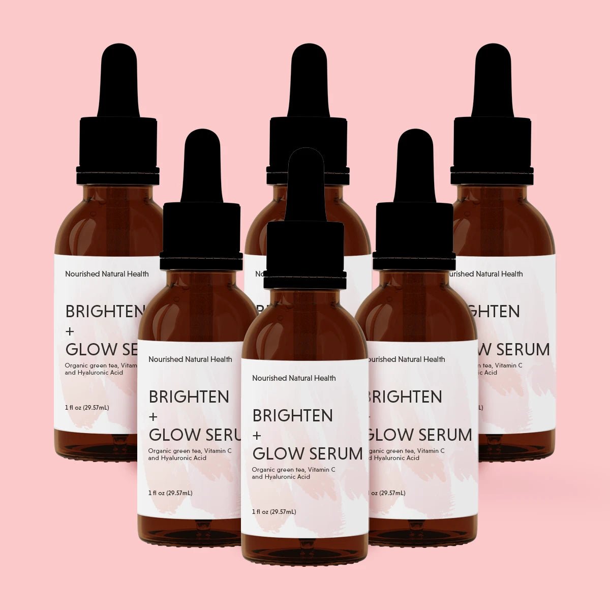 Brighten + Glow Skin Serum - Green Tea + Vitamin C - Nourished Natural Health