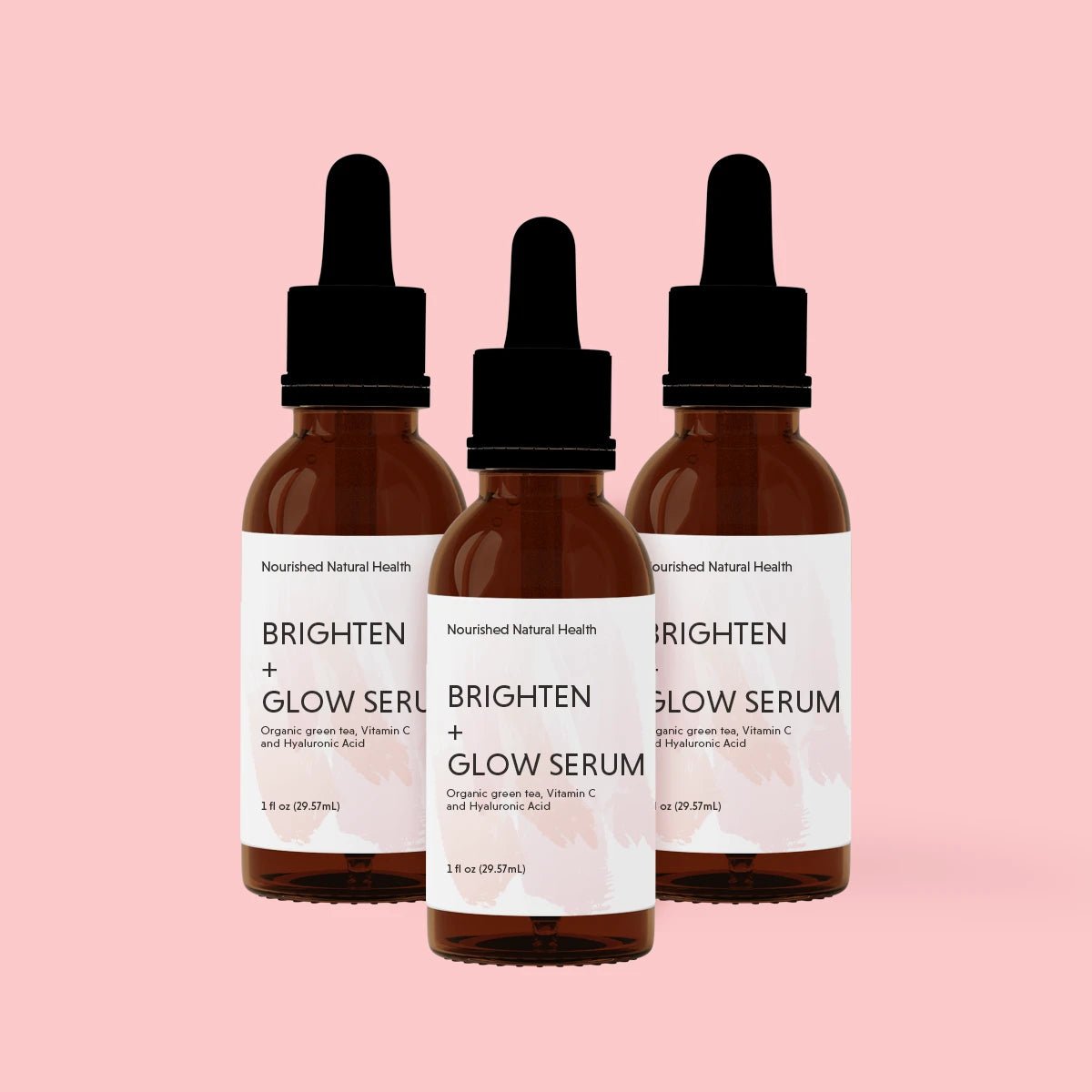 Brighten + Glow Skin Serum - Green Tea + Vitamin C - Nourished Natural Health