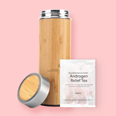 Nourished Tea Flask + Androgen Tea Sample
