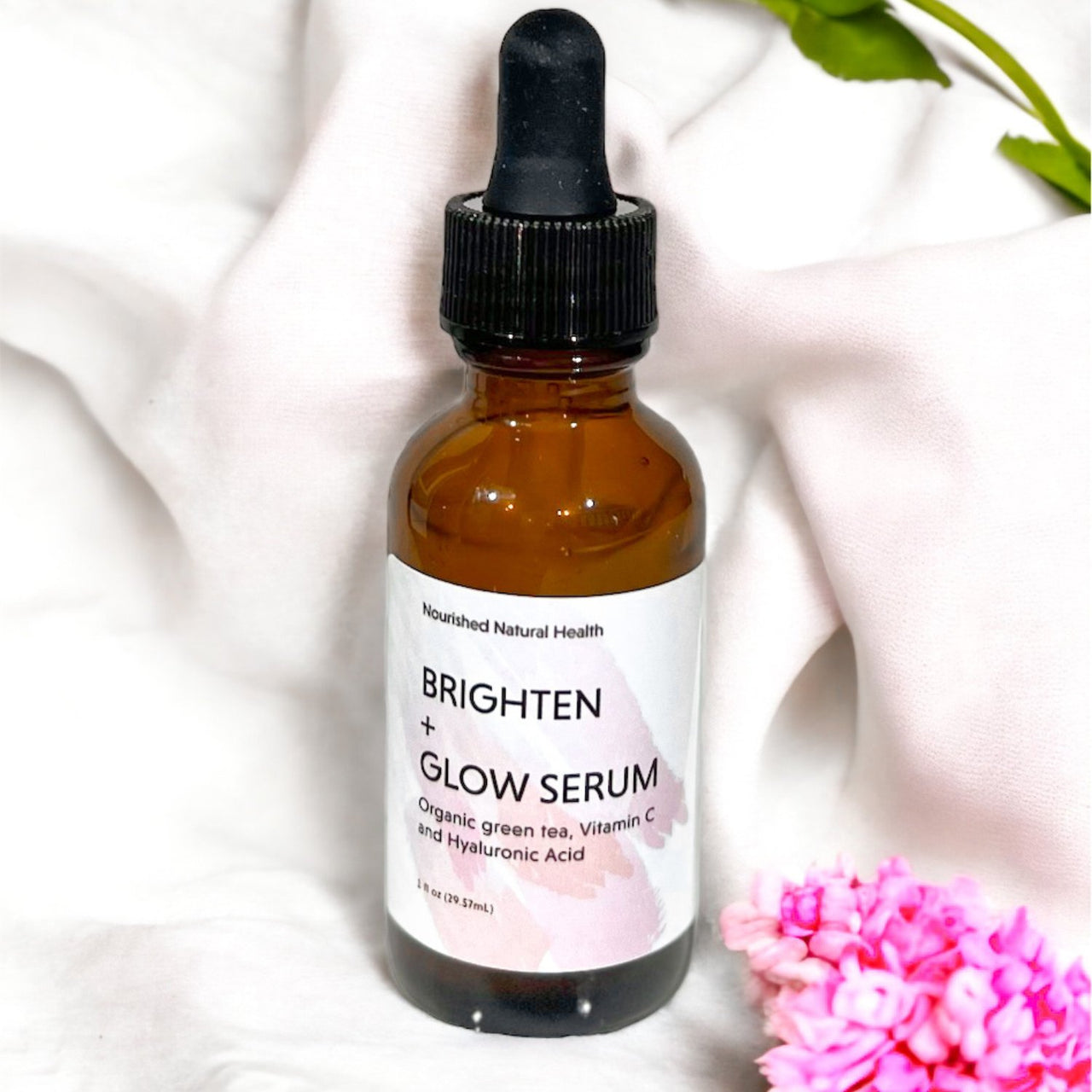 Brighten + Glow Skin Serum - Green Tea + Vitamin C - Nourished Natural Health